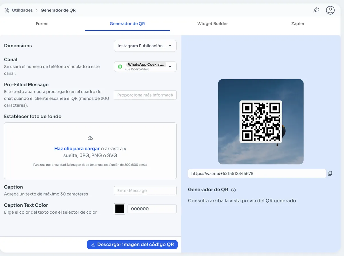 Seu QR Code do WhatsApp e seu link wa.me, prontos para divulgar