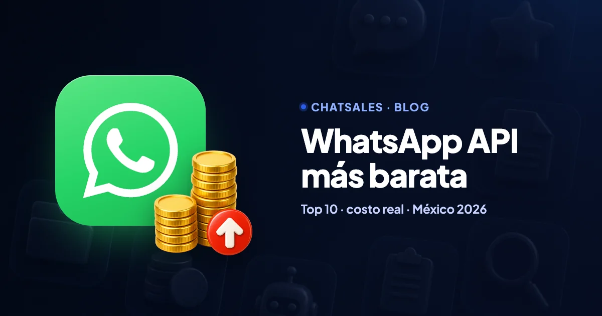Las 10 plataformas de WhatsApp Business más baratas en México (2026): costo real