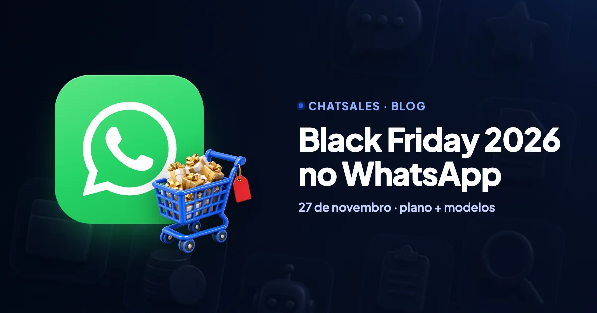 Black Friday 2026 no WhatsApp: plano de 5 semanas, custos e modelos prontos