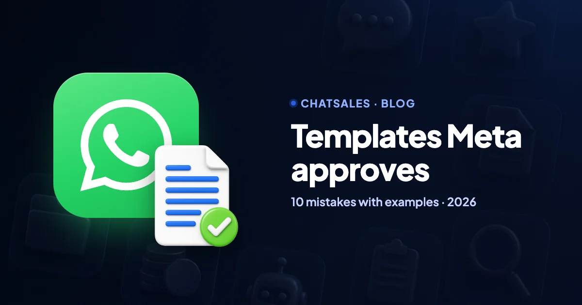 How to write WhatsApp templates Meta approves: 10 common mistakes with before-and-after examples