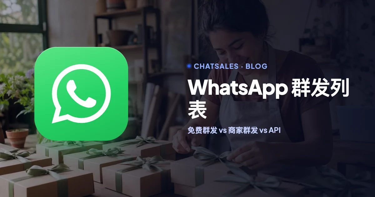 WhatsApp Business 群发列表：谁能收到、付费的商家群发，以及何时该用 API