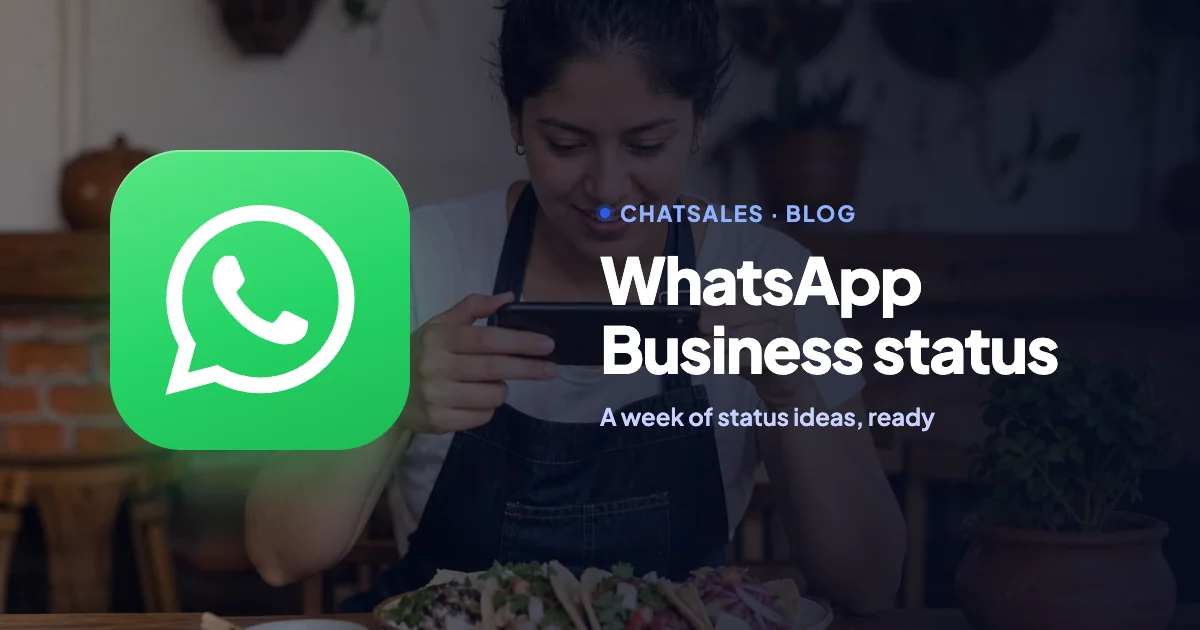 WhatsApp Business status: what to post each day of the week to sell, with ready ideas by business type