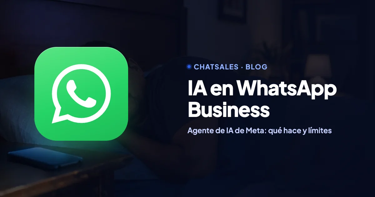 Agente de IA de Meta en WhatsApp Business: qué responde, cómo enseñarle y qué funciones desactiva