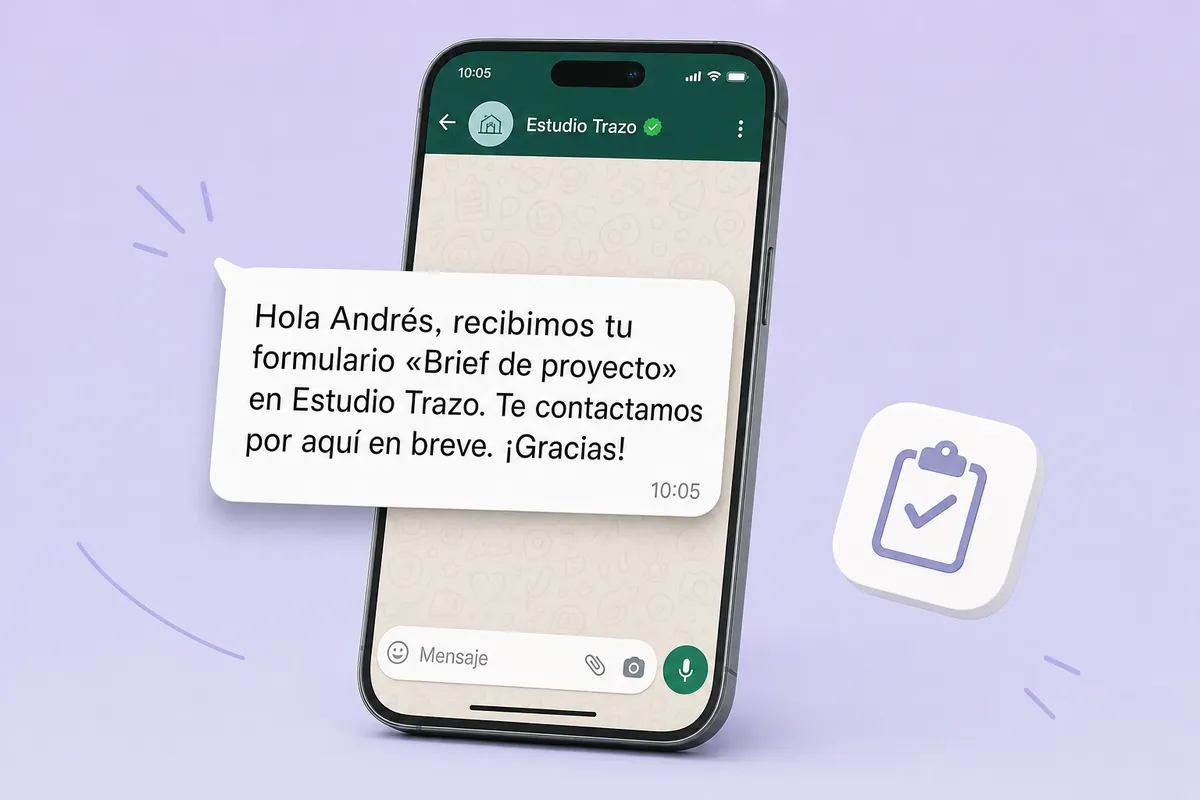 Tally WhatsApp message sent with ChatSales: Agencies and studios